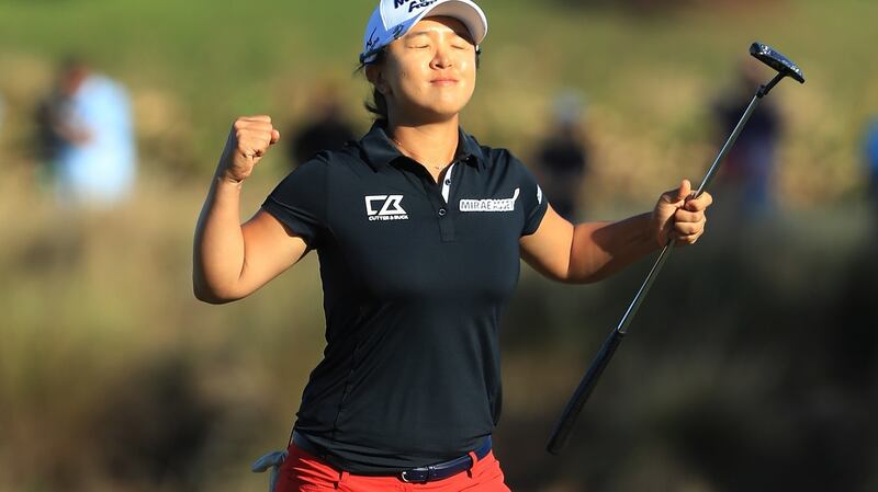 Sei Young Kim collected $1,500,000 million after winning in Florida. Photograph: Sam Greenwood/Getty