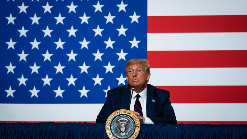US pPesident Donald Trump during a discussion in Washington on  July 30th. Photograph: Doug Mills/New York Times