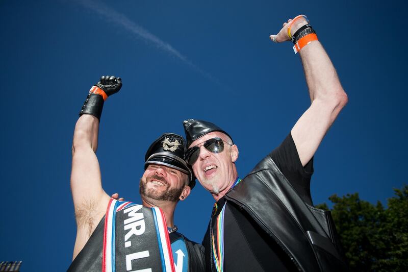Dublin Pride Parade
Steven Epsom from  London  and Sean Redmond  from Dublin.
Photo: Tom Honan