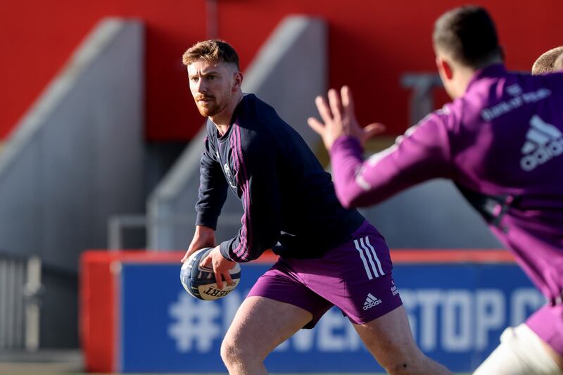 Ben Healy has been in training with the Scotland squad but is in Munster's 23 for the weekend. Photograph: Bryan Keane/Inpho