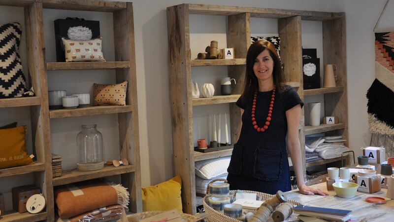 Emma Lynch at her former family holiday home in Brittas Bay which is now a permanent base for her and her business.