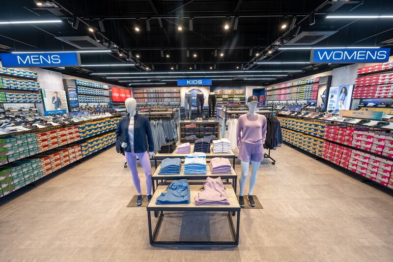 The interior of the new Skechers store at Letterkenny Retail Park