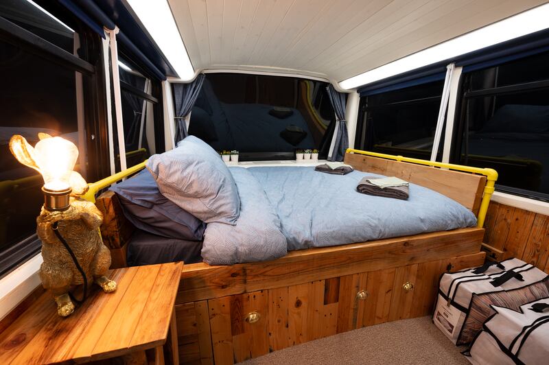 Dervla: King-size bed. Photograph: Colin Shanahan/DigiCol Photography