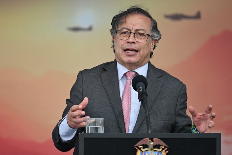 Colombian president Gustavo Petro, a former guerrilla, promised 'total peace' when he was sworn in last year. Photograph: Raul Arboleda/AFP via Getty Images