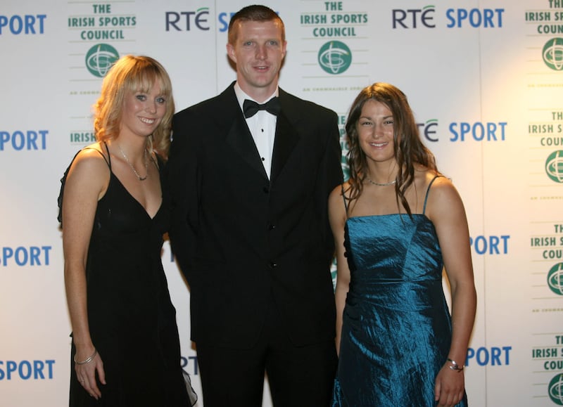 Henry Shefflin, 2006 RTÉ Sportsperson of the Year, with Derval O'Rourke and Katie Taylor. Photograph: Lorraine O'Sullivan/Inpho
