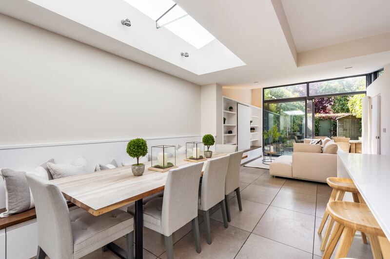 Dining and living areas