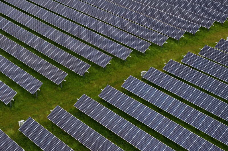 In California, solar has overtaken gas as the largest power source. Photograph: Justin Sullivan/Getty Images