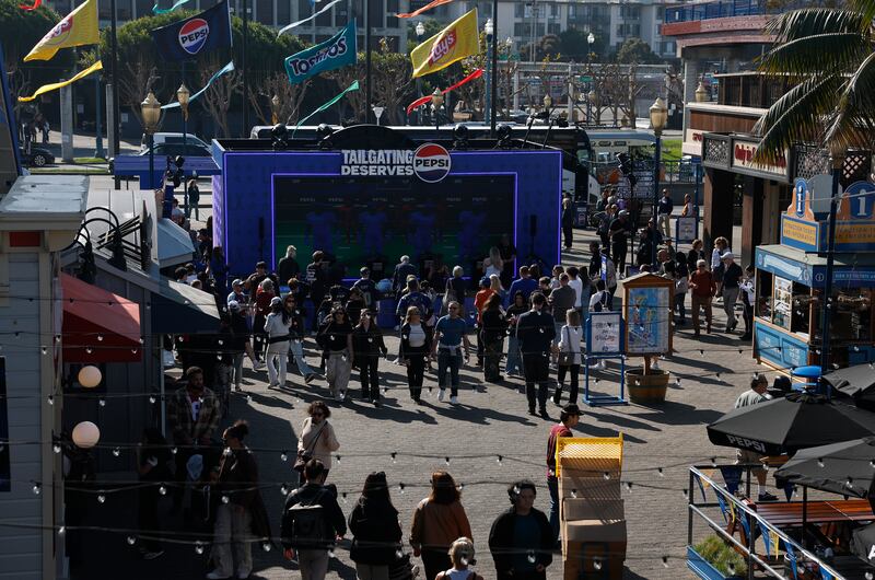 More than one million visitors descended on San Francisco and San Jose for the Super Bowl. Photograph: Justin Sullivan/Getty Images