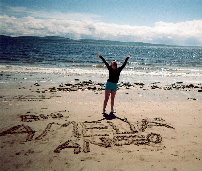 Amelia at An Trá Mhór, Connemara, in the summer of 2023. Photograph: Ferguson family