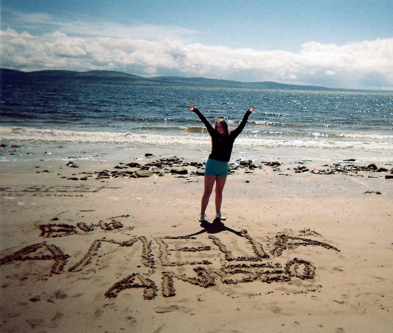 Amelia at An Trá Mhór, Connemara, in the summer of 2023. Photograph: Ferguson family