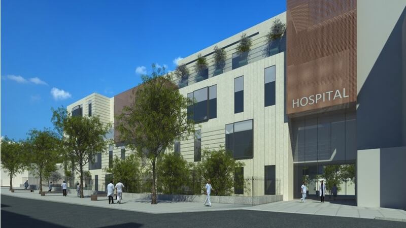 Computer-generated image of planned new building on Parnell Square.