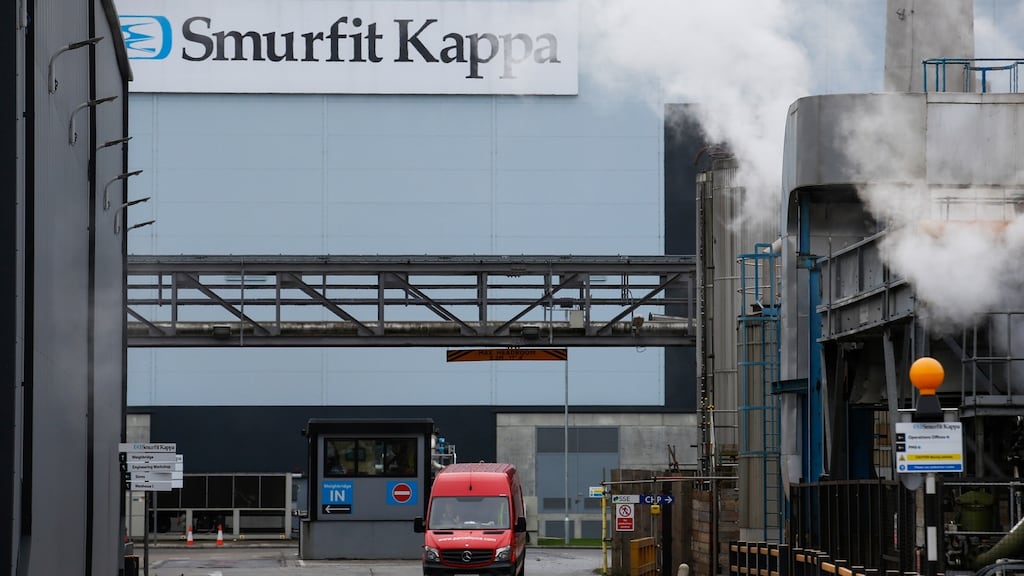 S&P said that Smurfit Kappa’s €1.6bn, four-year investment programme will ‘weigh on cash flow generation and most likely limit any significant improvement in credit metrics in the near term’. File photograph: Bloomberg