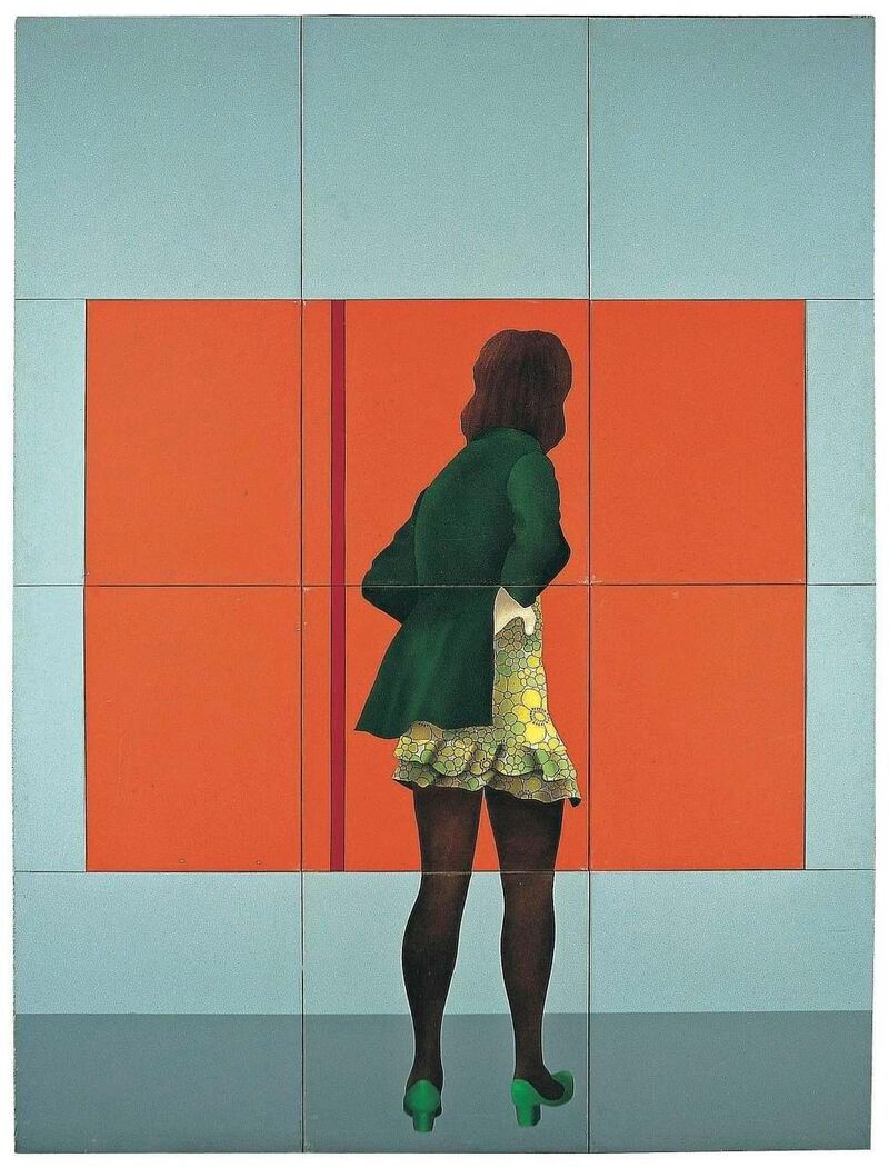 Robert Ballagh, ‘Woman with Barnett Newman’