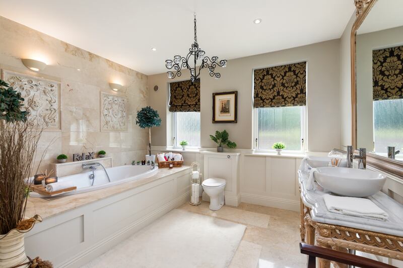 The property has six bathrooms