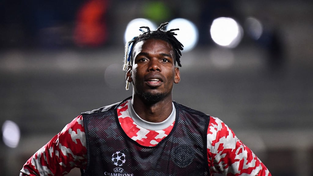 Paul Pogba last played in a 2-2 Champions League draw at Atalanta in early November. Photograph: Getty Images