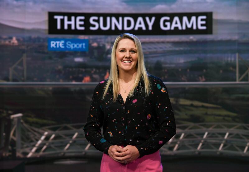The Sunday Game host Jacqui Hurley. Sport now accounts for a higher proportion of TV spend. Photograph: Ray McManus/Sportsfile