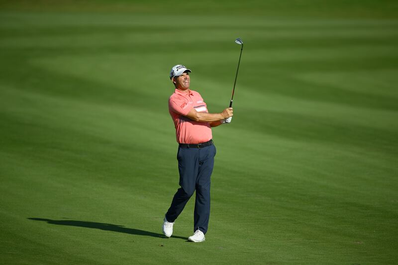 Padraig Harrington of Ireland plays a shot on the third hole  during the third round of the Mexico Open. Photograph: Orlando Ramirez/Getty Images
