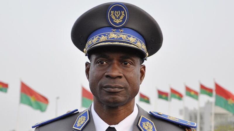 Spymaster general Gilbert Diendere: leader of the coup in Burkina Faso. Diendere, a one-time powerful aide to deposed president Blaise Compaore, operates an intelligence network spanning West Africa. Photograph: Ahmed Ouoba/AFP/Getty Images