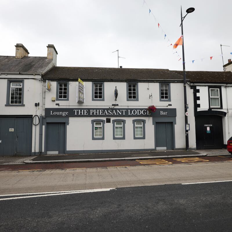 Exterior of the Pheasant Lodge, formerly the Central Bar, in Gilford, Co Down. Three people were murdered here on December 31st, 1975, when a no-warning INLA bomb exploded. Photograph: Bryan O’Brien
