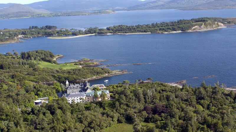 Rossdohan Island, with the  Parknasilla ressort  in the foreground.   Photograph: Don MacMonagle