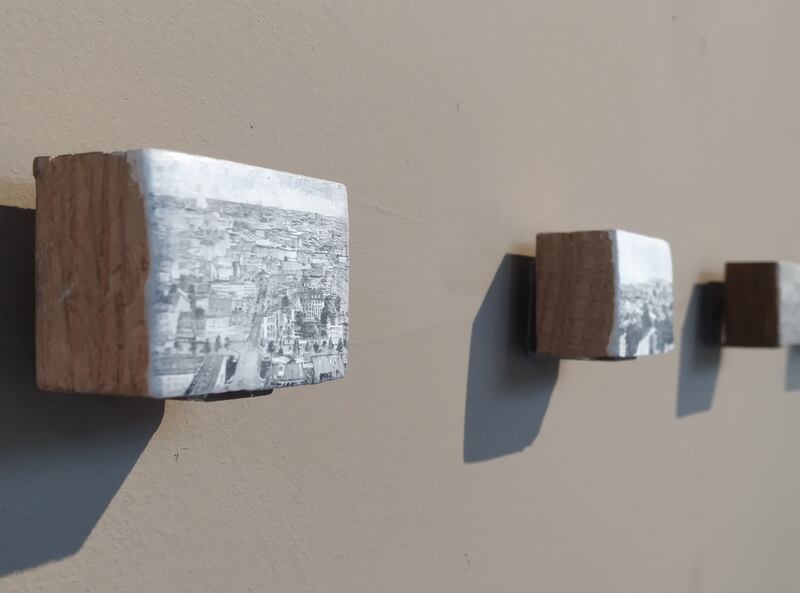 Installation view of Chris Leach's Capital Cities at the Butler Gallery 