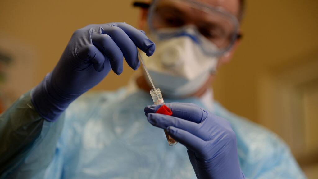 Coronavirus testing: the goal is to increase capacity to 15,000 per day. On Sunday, the HSE said capacity was about 5,000 per day.  Photograph: Alan Betson