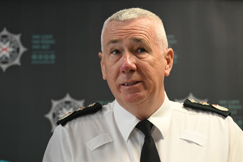 Chief Constable of Northern Ireland Police Service, Jon Boutcher, attends a press conference on June 10, 2026 in Belfast, Northern Ireland. Photo by Charles McQuillan/Getty Images