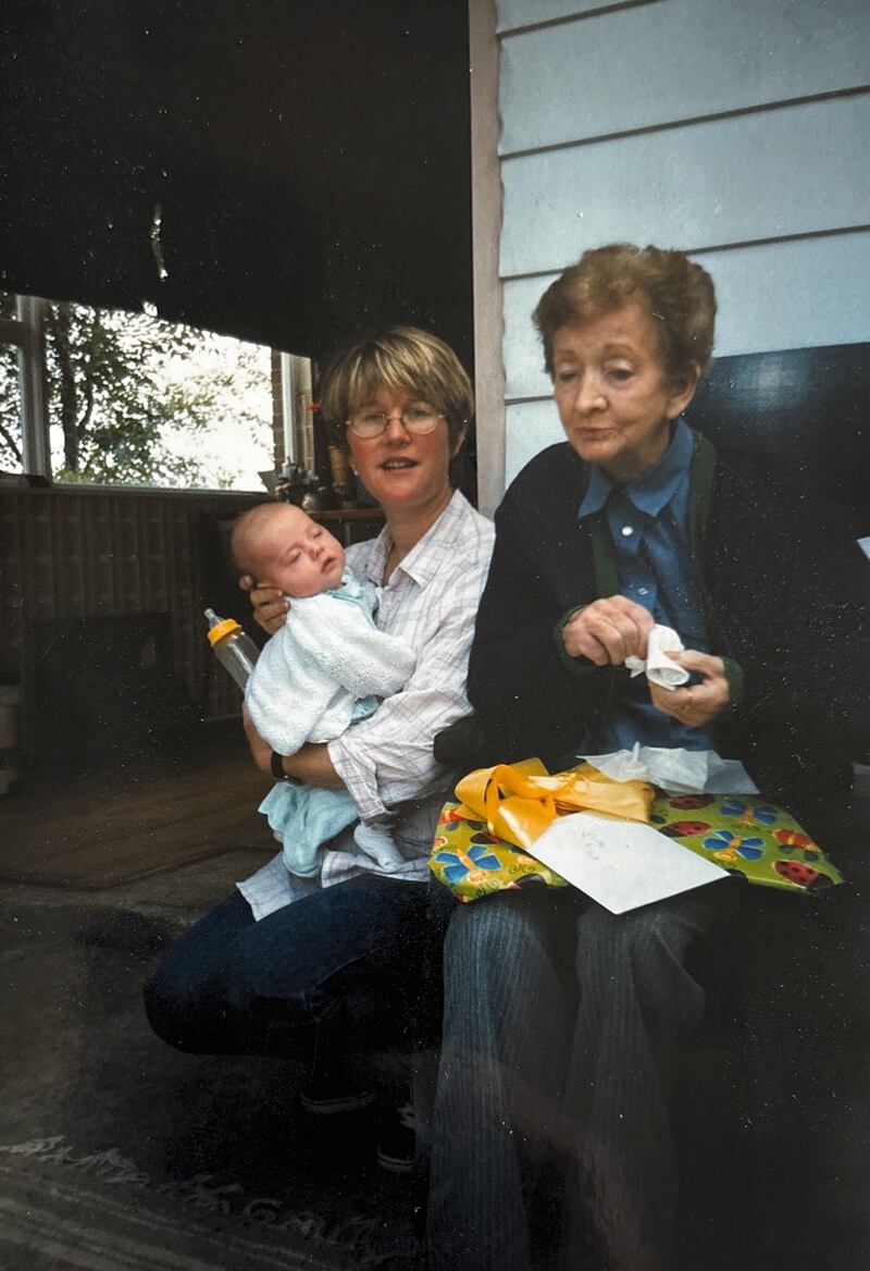 Mother of Terence McKeever, Clare McKeever, right, in the years before her early death