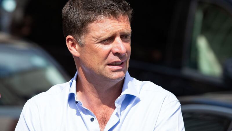 Niall Quinn pictured at the funeral of comedian Brendan Grace. Photograph: Tom Honan/The Irish Times.