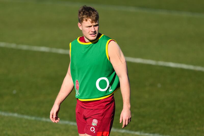 Fin Smith of Northampton is in line for an England debut off the bench. Photograph: David Ramos/Getty Images