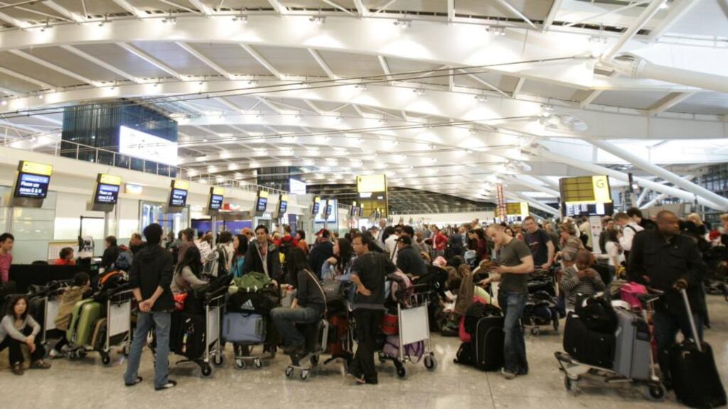 Checking in at Heathrow. The Irish Hotels Federation has urged the Government to do everything in its power to ensure that Aer Lingus keeps its Heathrow landing slots in the long term.
