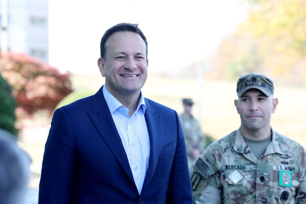 Speaking in Korea, Taoiseach Leo Varadkar said the current Dublin Airport passenger cap “doesn’t make sense” and should be increased. Photograph: Shin hyun Kyung.