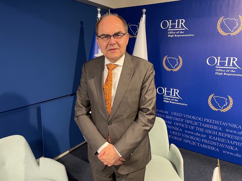 Christian Schmidt, a veteran German politician who is now international high representative for Bosnia in Sarajevo. Photograph: Daniel McLaughlin