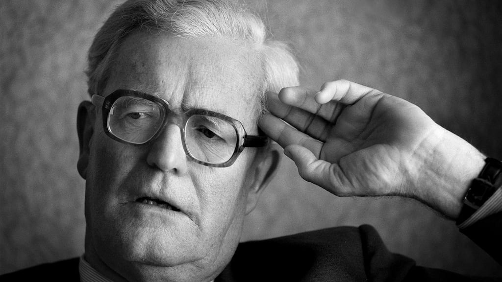 British secretary of state Douglas Hurd first raised UDR’s credibility. Photograph: Frank Miller