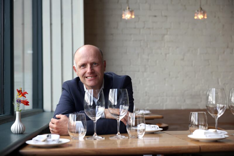Alain Kerloc'h at OX restaurant on Oxford Street in Belfast. Photograph: Stephen Davison.