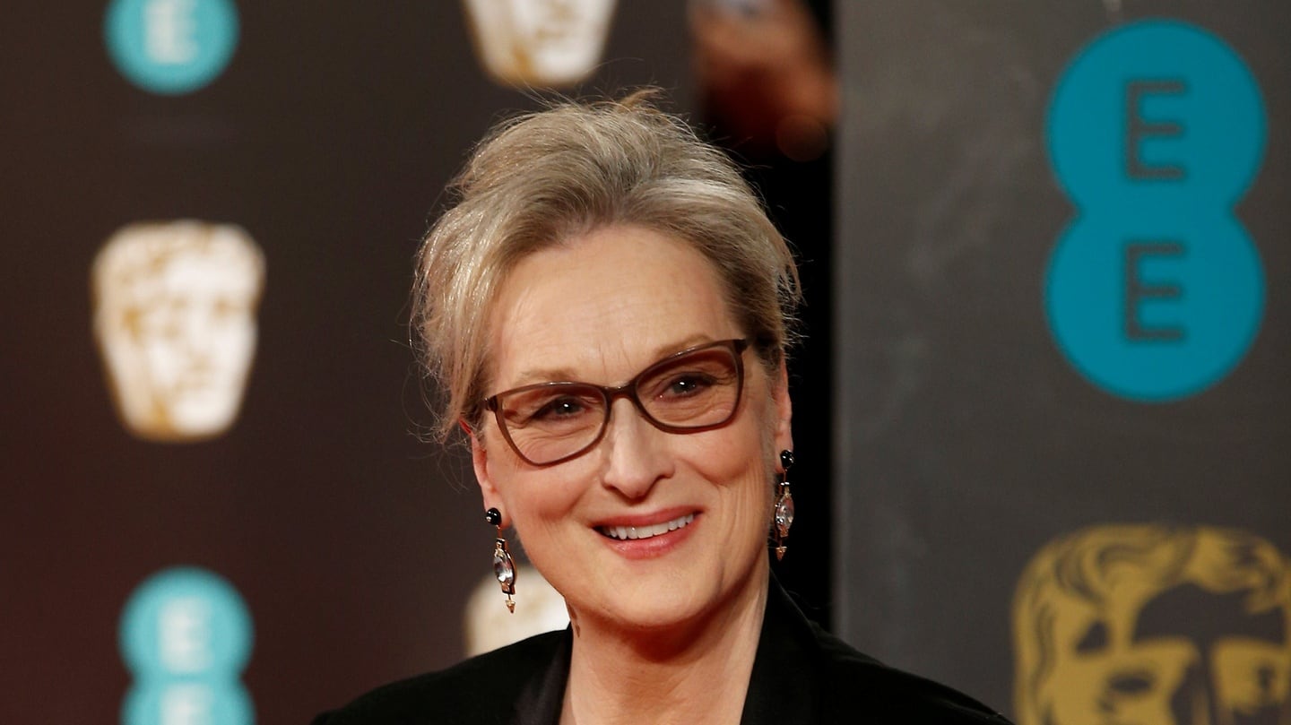 Meryl Streep arrives for the British Academy of Film and Television Awards. Photograph: Reuters