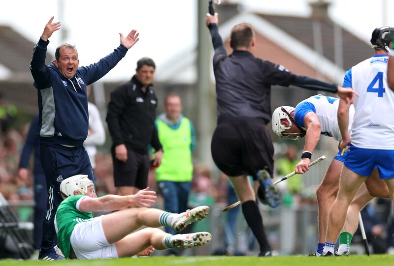 Munster Senior Hurling Championship Round 5, TUS Gaelic Grounds, Limerick 26/5/2024
Limerick vs Waterford
Waterford’s manager Davy Fitzgerald reacts
Mandatory Credit ©INPHO/James Crombie