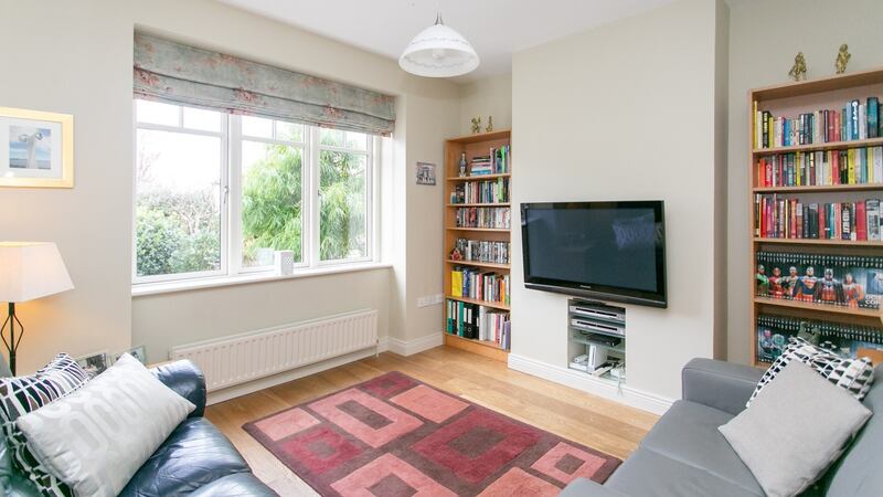 One of the reception rooms at 47 Glenabbey Road, Mount Merrion, Co Dublin