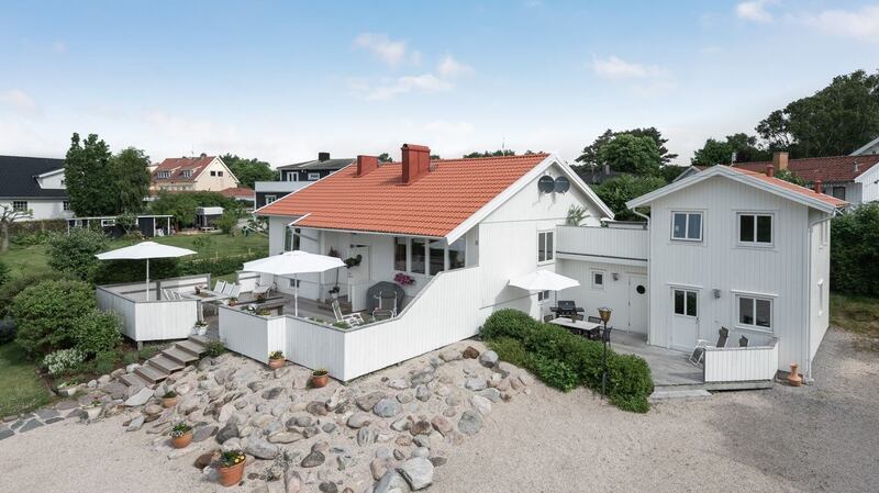 This five-bed property in  Grebbestad is close to the village and the sea.