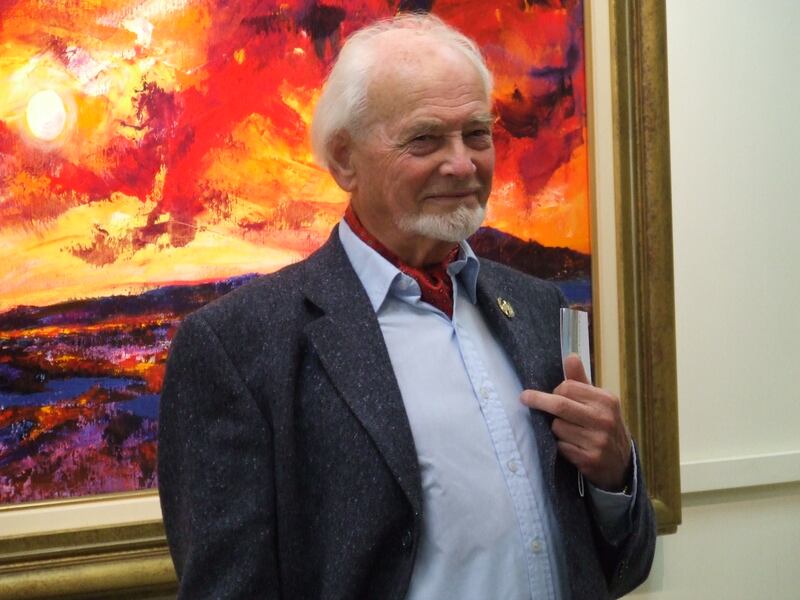 Artist Kenneth Webb has been exhibiting at the Kenny Gallery for seven decades