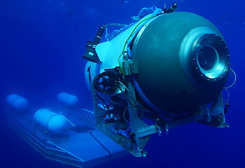 The submersible Titan. Photograph: OceanGate Expeditions/PA Wire