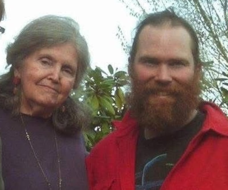 Michael Kelley and his mother Janice in 2018 posted on Facebook