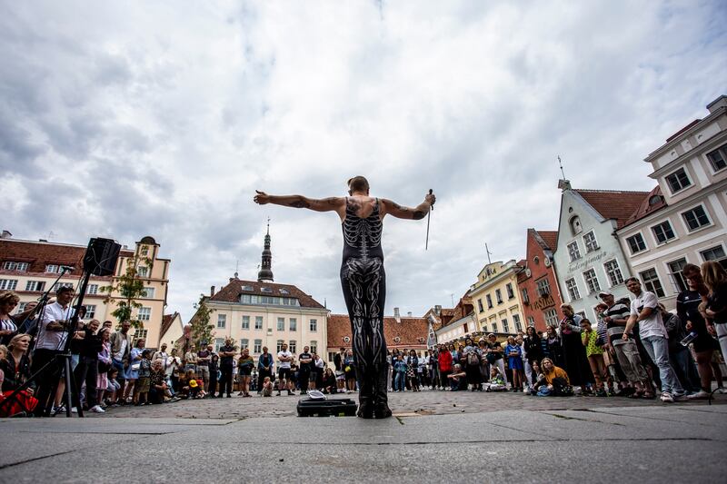 Samora Squid performs at Tallin Fringe 2023. Photograph: Anton Serdjukov