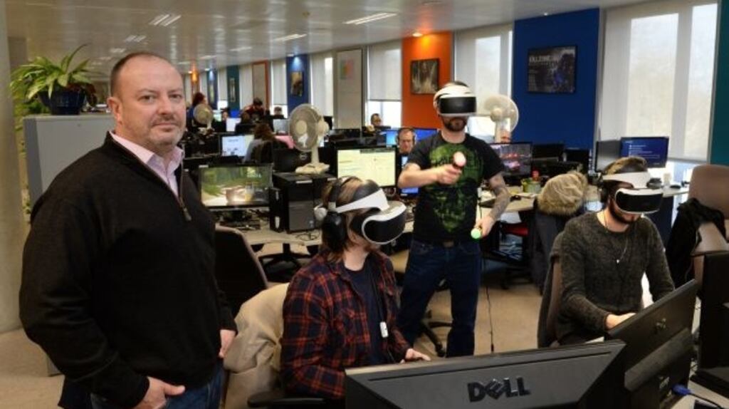Keywords Studios chief executive Andrew Day pictured in the company’s Dublin HQ. Photograph:  Dara Mac Dónaill/The Irish Times