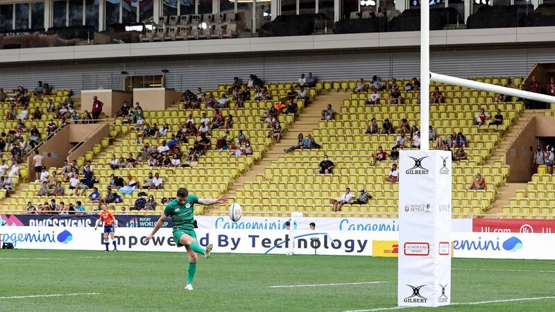 World Rugby Sevens Repechage, Stade Louis II, Monaco in June this year where Ireland played  Hong Kong. File photograph: Inpho