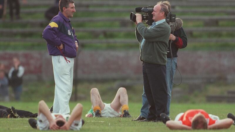 Wexford manager Liam Griffin is interviewed in 1996. Photo: Lorraine O’Sullivan/Inpho