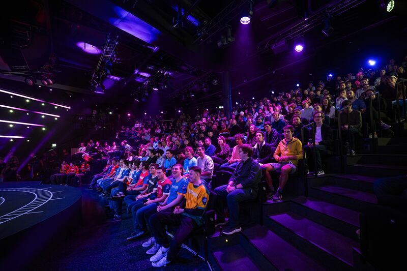 Spectators watch a top-level esports tournament in Stockholm in 2023. Photograph: Jonathan Nackstrand/Getty