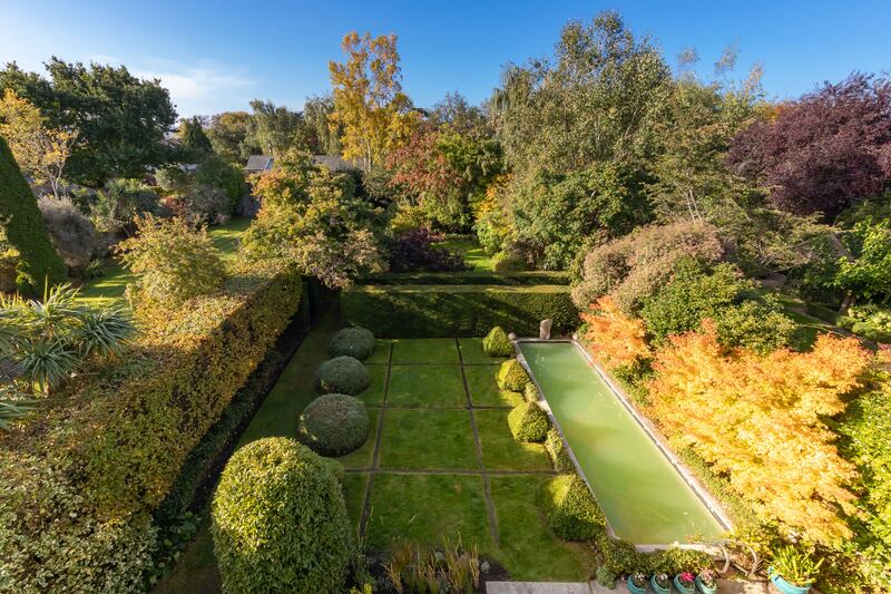The pool was designed to look like a classical canal