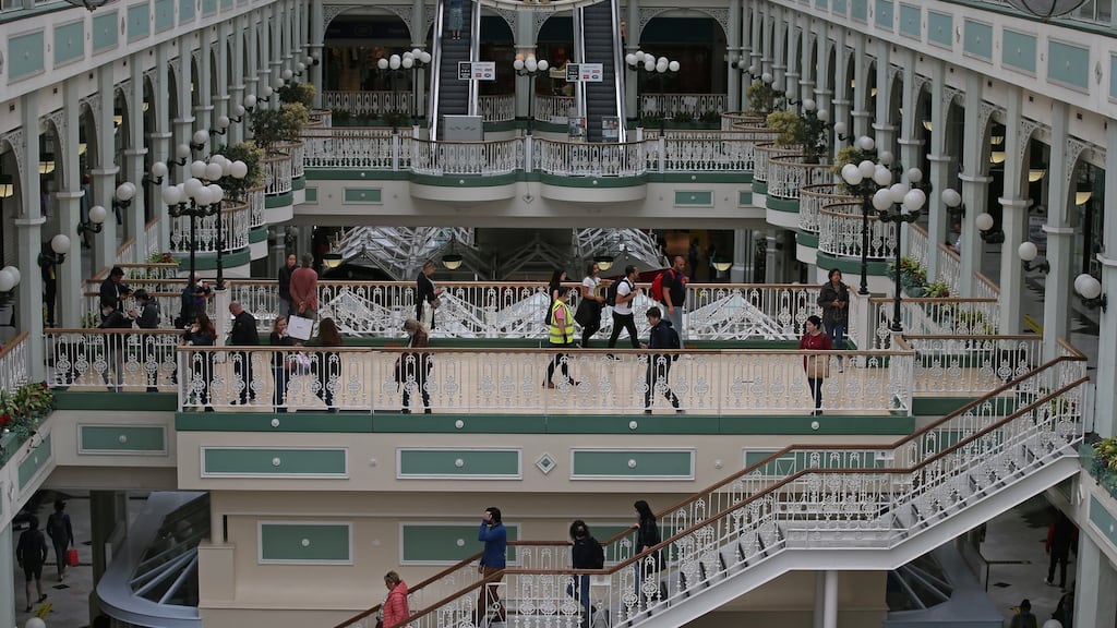 Shoppers in the Stephen’s Green Shopping Centre. CBRE says it is vital that landlords and tenants work together to find solutions to avoid further casualties in the retail sector. Photograph: Nick Bradshaw for The Irish Times
