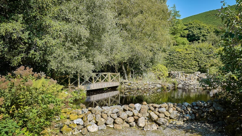 The pond is a highlight of the gardens